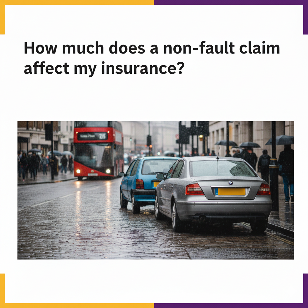 How much does a non-fault claim affect my insurance?