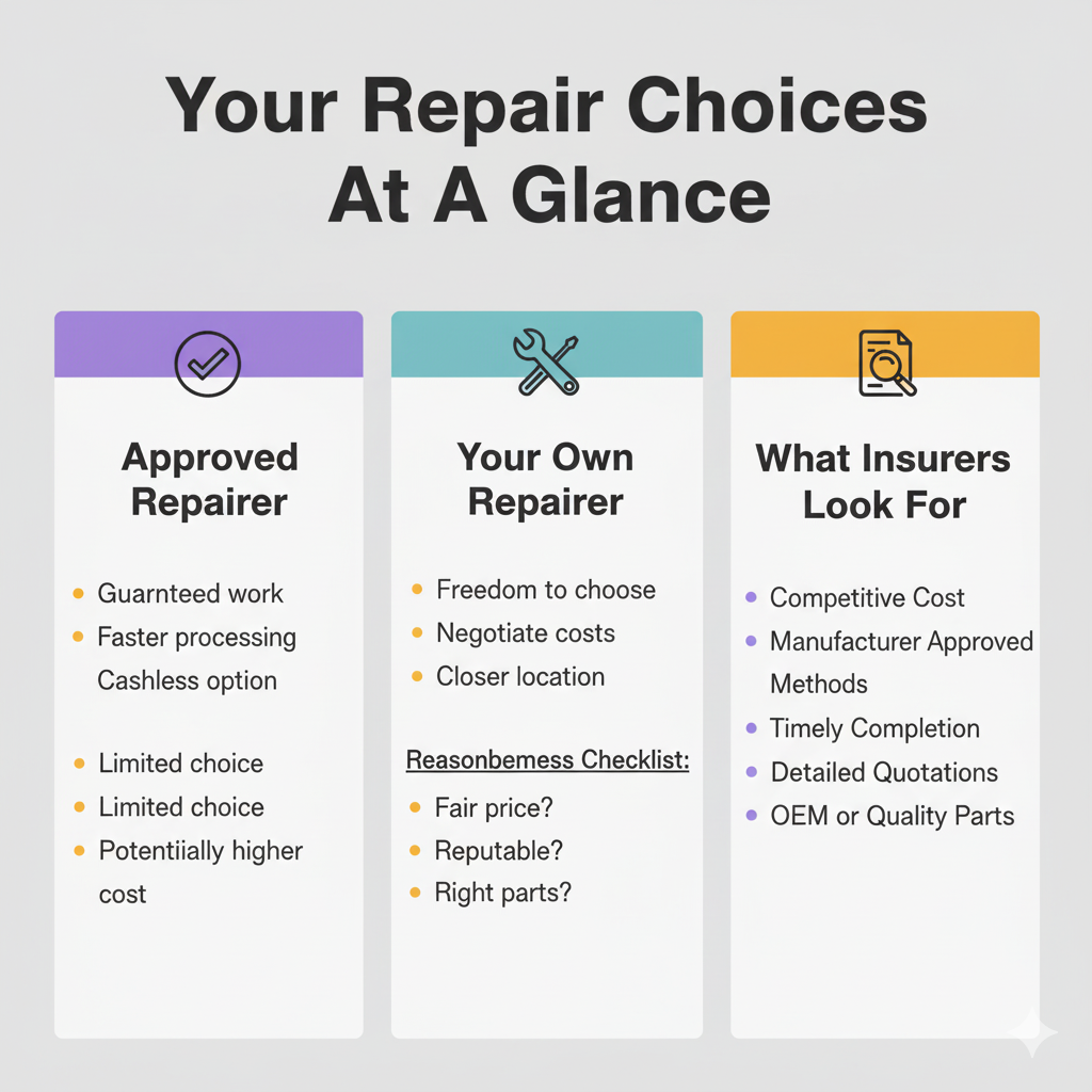 Can I choose my own repairer after an accident?