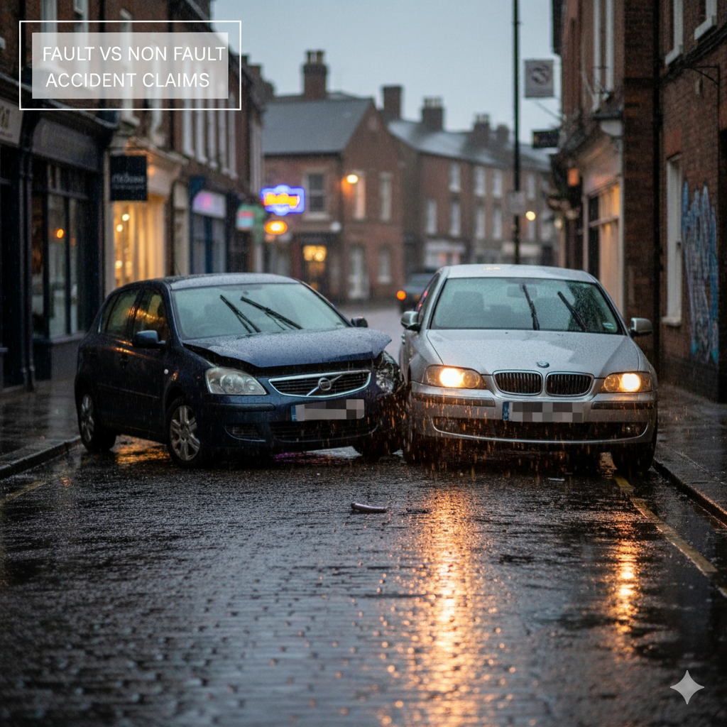 Fault vs non fault accident claim