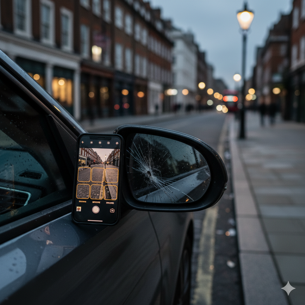 someone hit my parked car uk