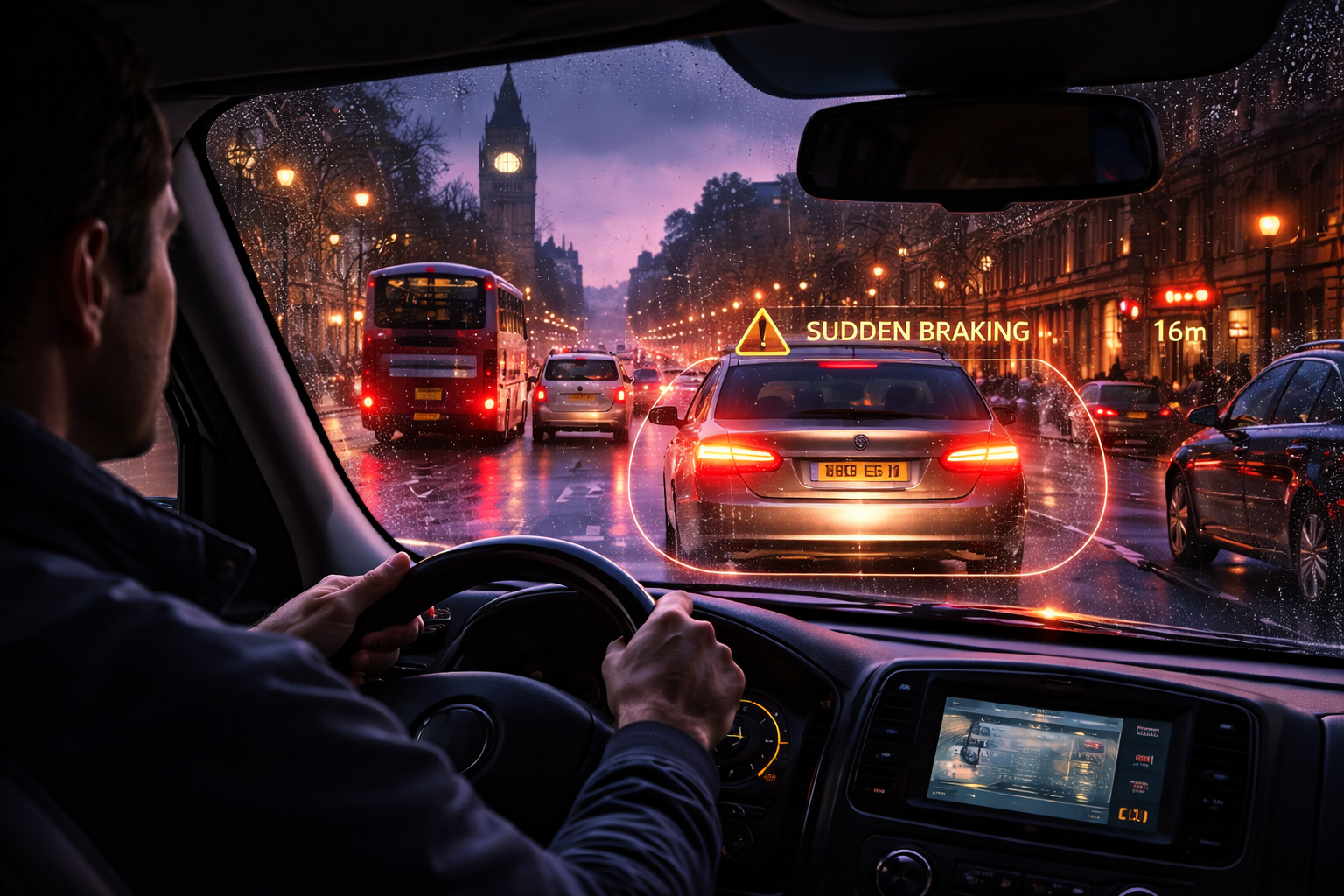 Crash for cash tactics London taxi drivers must spot in 2026 - suspicious braking near Big Ben