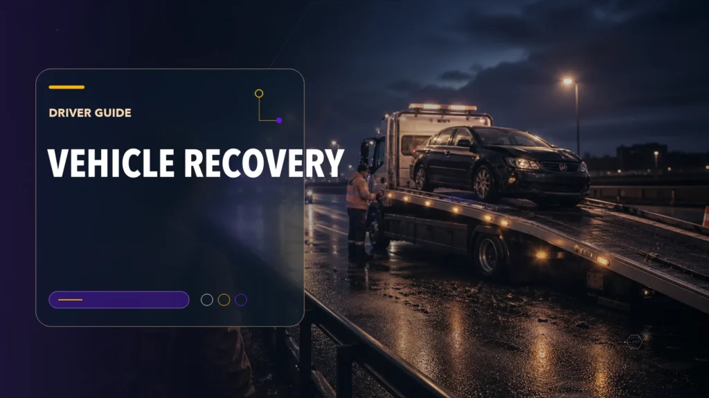 AAN editorial scene illustrating Vehicle Recovery After An Accident | A Step-by-Step Driver’s Guide