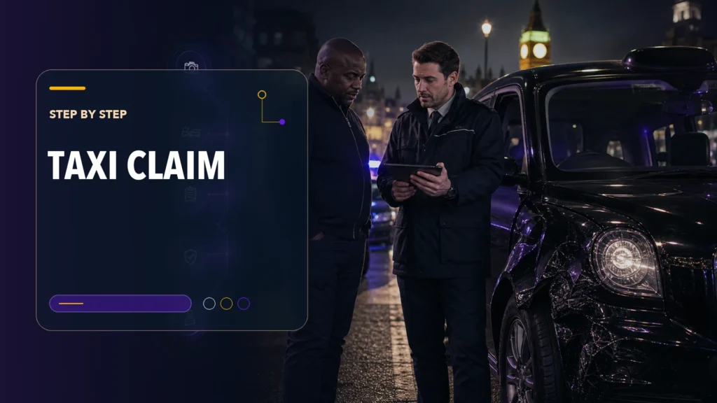 AAN editorial scene illustrating Taxi Accident Claim: Step-by-Step Guide
